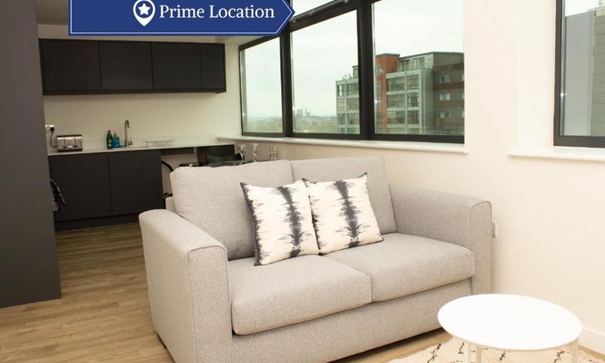 Old Trafford Apartamento | Dashing 1BR Penthouse near MCR Stadiums