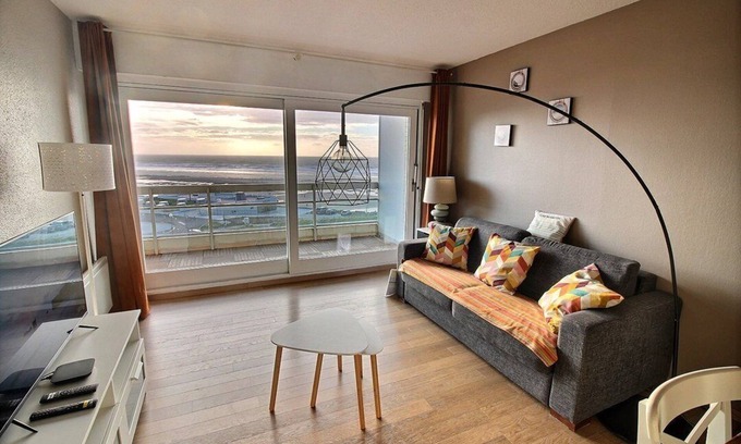 Hardelot-Plage Apartamento | DAUPHINS E3 : Apartment with beautiful sea view, 3rd floor, for up to 4 people