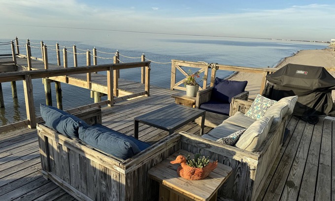 Green Creek Casa | Delaware Bay Front- Sereno e inspirador