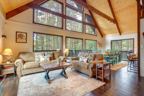 Angel Fire Casa | Deluxe A-Frame Home with Game Room and Deck!