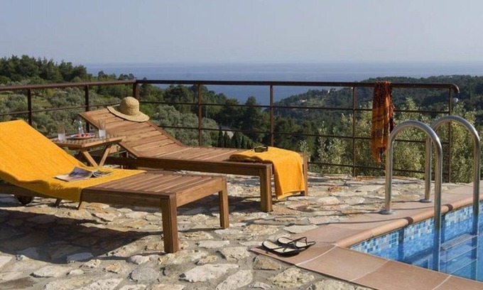 Votsi Villa | Deluxe Alonissos Island Villa | Villa Petra | Private Pool | Sea View | 2 BDR | Raches