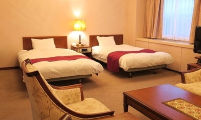 Fukagawa Hotel | Deluxe large twin room without meals Basic pla / Fukagawa Hokkaidō