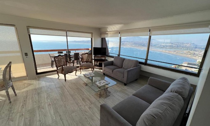 Concon Apartamento | Departamento con insuperable vista Playa Amarilla Playa La Boca