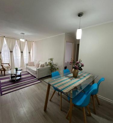 Talca Apartamento | Departamento full equipado ,2 dormitorios , Aire acondicionado, estacionamiento privado