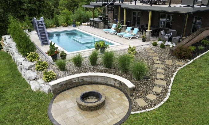 New Albany Casa | Derby City Dream House with Outdoor Oasis and Louisville Skyline Views