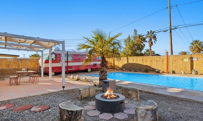 Twentynine Palms Casa | Desert Home w/ Pool, Hot Tub, Firepit & Game Room | The Quiet Burn by AvantStay