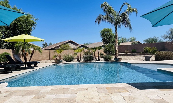 Power Ranch Casa | Valley Of The Sun Desert Oasis w/ Private Pool/ Hot Tub. Close To Everything!