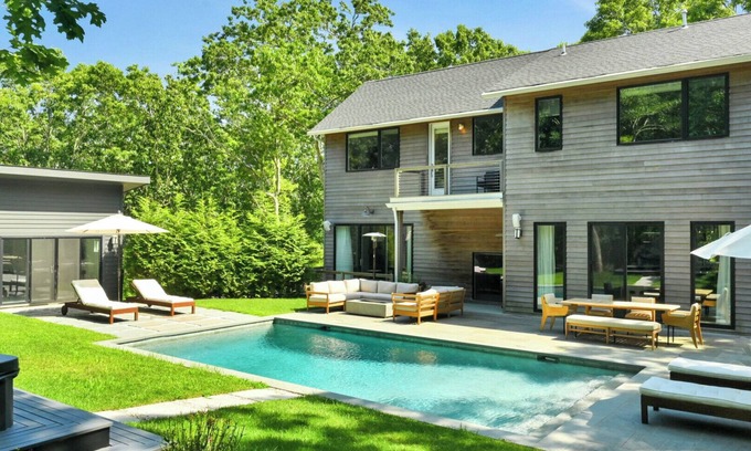 Water Mill Casa | Designer Gut Renovated Farmhouse on over 1 Acre, Numerous Spacious Living...