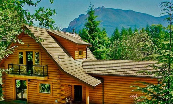 Riverbend Chalet De Esquí | Designer Log Home Estate + River @vacationloghome