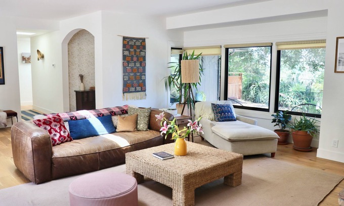 Westside Santa Cruz Casa | Designer Retreat w/ Hot Tub, Huge Backyard Oasis