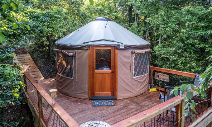 Cullowhee Casa | Destination Outdoors Holly Hideaway - A unique yurt perfect for glamping!
