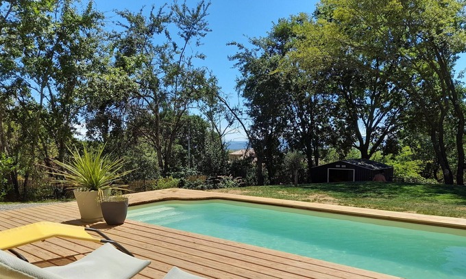 Payzac Casa | Detached house South Ardèche private swimming pool