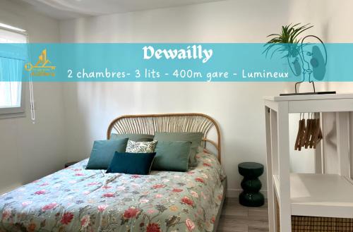 Sainte-Anne - Faubourg Noyon Apartamento | Dewailly, 2 chambres, 3 lits, élégant, 700m centre ville