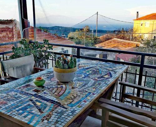 Alonia Apartamento | Dionysias House With A Sea View Veranda