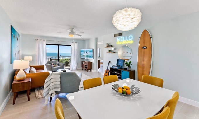 Port Canaveral Condominio | Newly Renovated Oceanfront Condo | Stunning Views & Surf Vibes