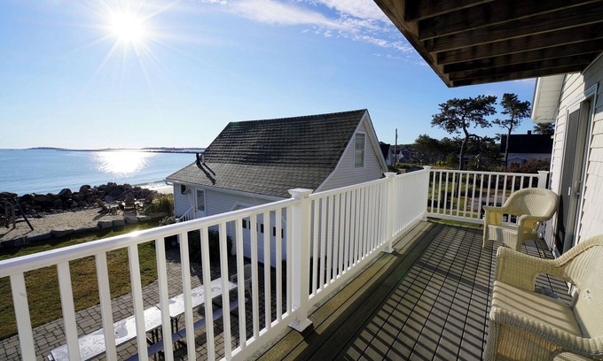 Southern Coast Casa | Direct Oceanfront/Beachfront Home in Saco, ME. Family Retreat sleeps 19