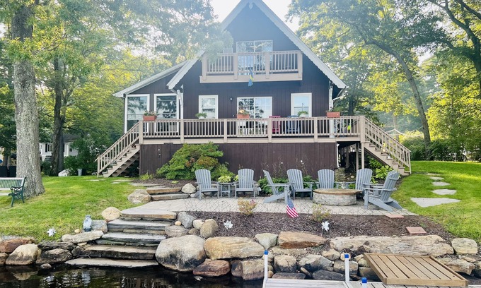 Sturbridge Casa | Directa frente al mar Lake House, impresionantes vistas para 8 personas en una PENÍNSULA privada!