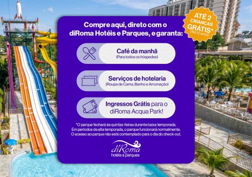Prive das Caldas Hotel | diRoma Thermas direto com o Grupo diRoma com acesso ao Acqua Park e Café da manhã