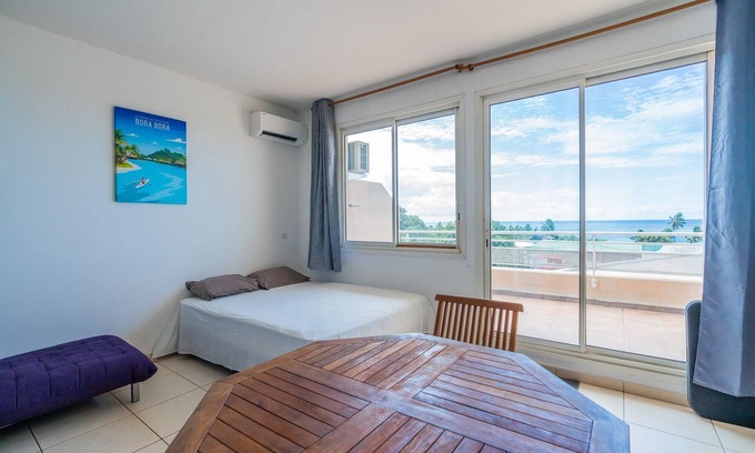 Faaa Apartamento | Diva Nui Cosy Studio - Ocean View near Hilton Faaa