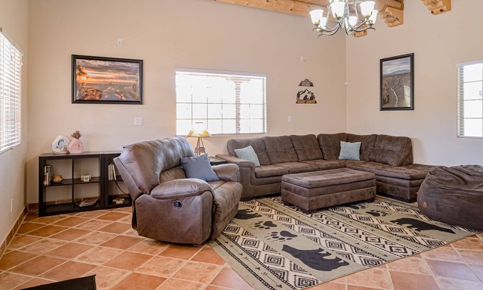 Taos Casa | Dog-friendly adobe with mountain view, foosball, hammocks, grill, WiFi, & W/D