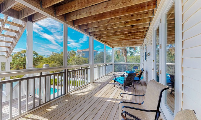 Treasure Beach Village Casa | Dog-friendly beach house with a pool, tennis, grill, washer/dryer, ocean views