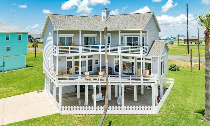 Indian Beach Casa | Dog Friendly Home w/ Elevator, Great Gulf Views & Easy Beach Access