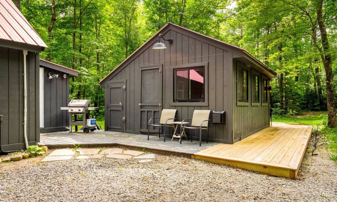 Silver Lake Cabina | Dog Friendly Cabin in The Woods with Bunkhouse!
