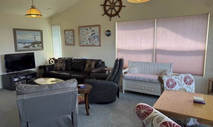 Shelter Cove Casa | Dog-friendly ocean-view home with gas grill - walk to beach or golf course