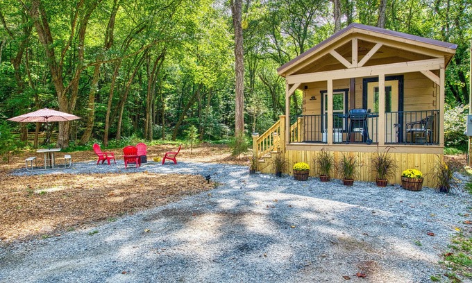 Otto Cabina | Dog-friendly riverfront cabin with mtn & river views, firepit, grill, patio, W/D