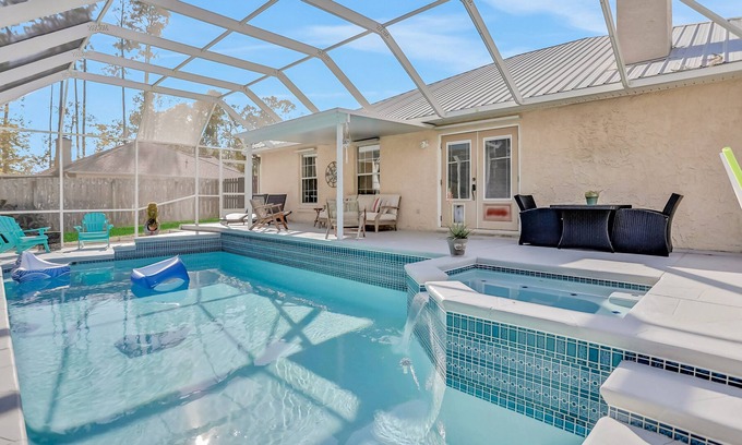St. Augustine Casa | Dog-friendly, single-story home with private pool, lanai & great yard