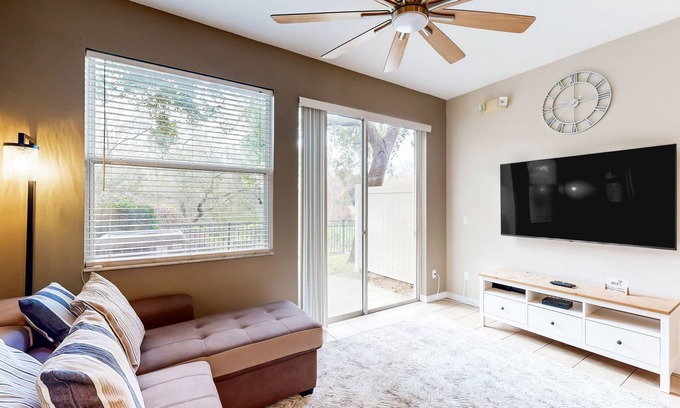 Crestwynd Bay Casa | Dog-friendly townhouse near Disney with outdoor pool, patio, streaming, W/D, AC