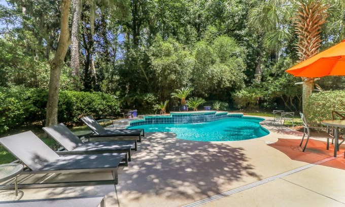 Heritage Woods Casa | PERRO AMIGO Cerca de Ocean Sea Pines Home con piscina privada
