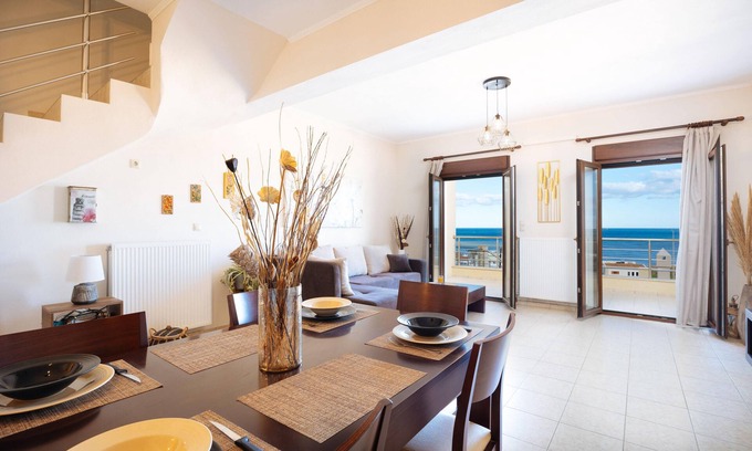 Sfakaki Apartamento | Dolce Alba-Sea View Exclusive Maisonette