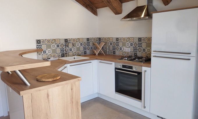 Le Caylar Apartamento | Domaine de Servières - Gîte le Studio sur Site Natura 2000 et Animaux de Ferme