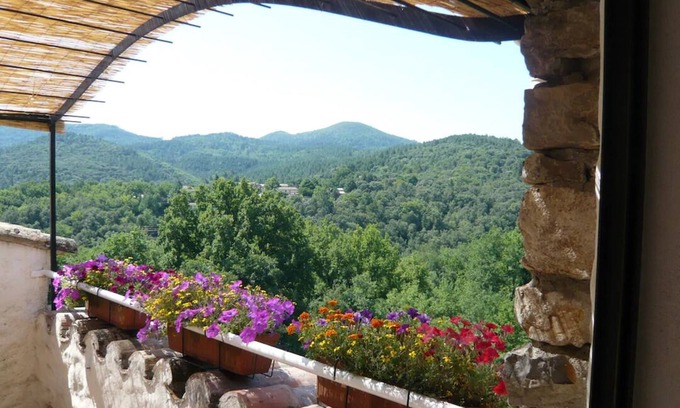 Molieres-sur-Ceze Apartamento | Domaine du Figuier in a former winery, nature park, family-friendly - Apartment 1