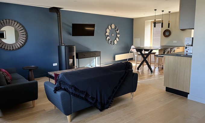 Prehy Apartamento | Duplex Suite familiale-Unidad-Presidencial-Baño privado con bañera-Vineyard view