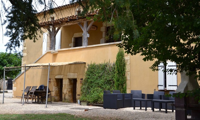 Fumel Casa | Domaine Le Mathi, albergue "le Mas" 10 personas, parque arbolado, ruta ciclista