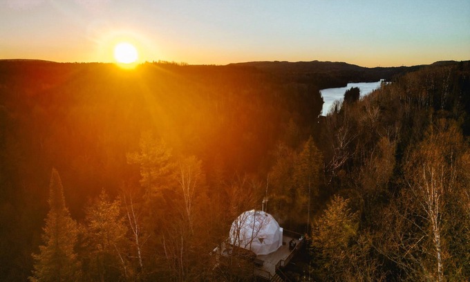 Saint Come Cabina | Dome 01 - The Pine, Le Pin | Vue Panoramique, Spa Privé & Filet Suspendu
