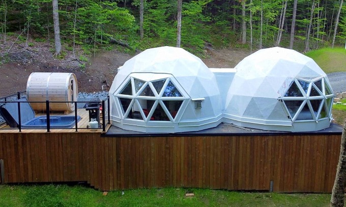 La Conception Chalet De Esquí | Dome at Bel Air Ideal for a couple Private Jacuzzi & sauna - Bbq - Gas fireplace