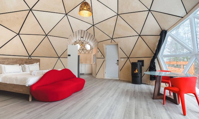 La Conception Chalet De Esquí | Dome at Bel Air Ideal for a couple - Private Jacuzzi & sauna - Bbq - Fireplace