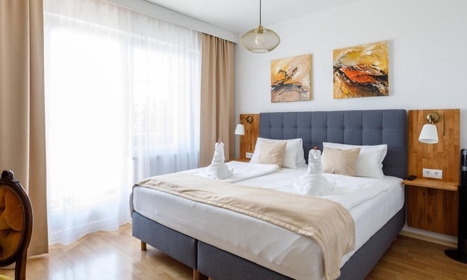Morbisch am See Cabaña | Doppelzimmer mit Balkon Seeseite - Pension Laubenhof