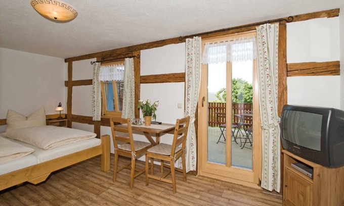 Gohrisch Apartamento | Doppelzimmer mit Terrasse - Pension Bauernhaus Vetter
