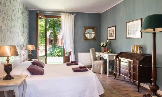 Arluno Cama Y Desayuno | Habitación doble con vista al jardín