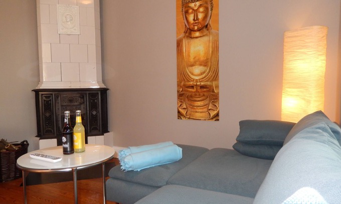 Lubeck City Centre Apartamento | Centro, Lübeck, planta baja, fin de siglo, casco antiguo, chimenea, WiFi, estacionamiento
