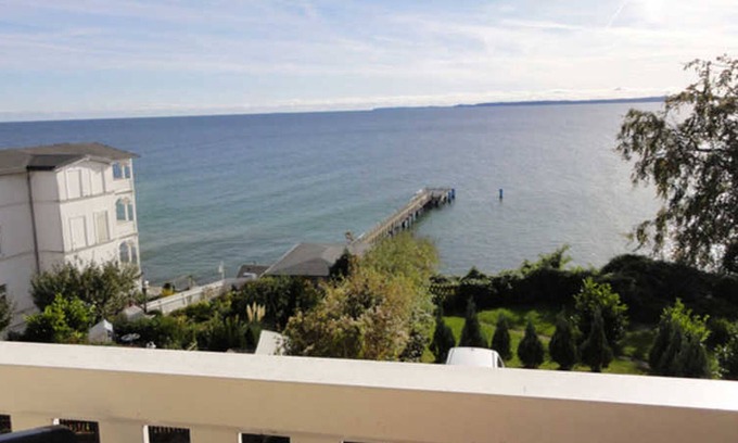 Sassnitz Hotel | DR 08 Estándar con vista al mar y balcón - Hotel garni Meeresgruß ***