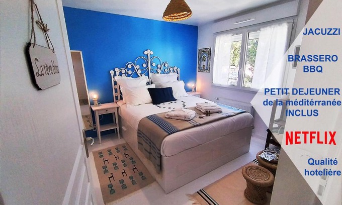 Sartrouville Casa | Dream of Mediterranean house, Jacuzzi, BBQ, Délices ensoleillés
