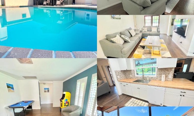Seminole Casa | Dream Vacation Home w Heated Pool Close to Beaches Clearwater St Pete Quiet with Big Backyard