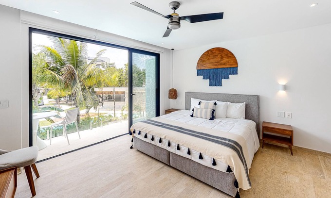 Tulum Apartamento | Dreamy Escape W/ Shared Pool, Fast WiFi, Central AC, Balcony & Kitchenette!