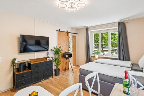 Mickten Apartamento | DresdenStay Nähe Elbepark 2 Schlafzimmer Kamin PS4
