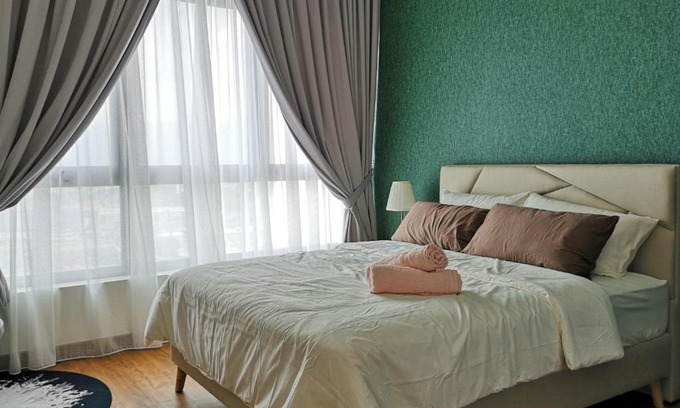 Sungai Buloh Apartamento | Dsara SalleDeVie Studio w MRT Link by ADDS